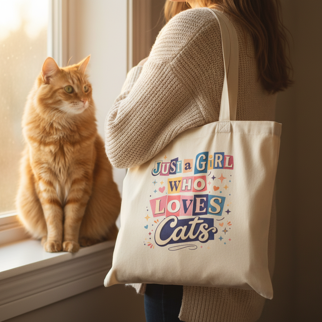 Cat Tote Bags