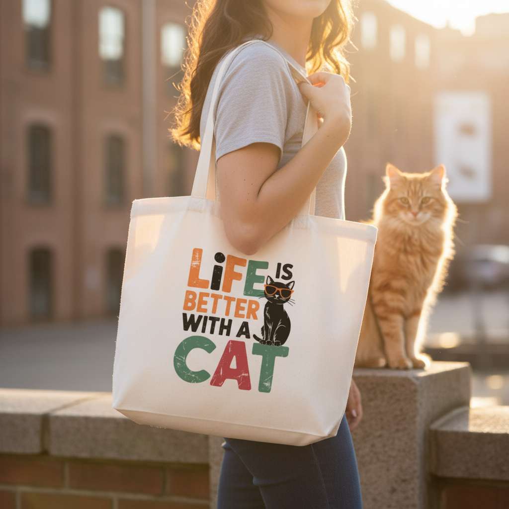 Cat Tote Bags